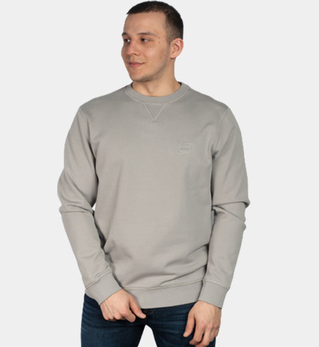 Boss grey sweatshirt hotsell