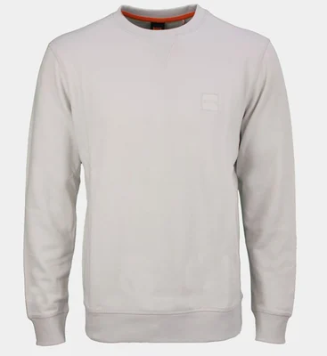 Hugo Boss Relaxed-Fit Sweatshirt Mens Light Pastel Grey