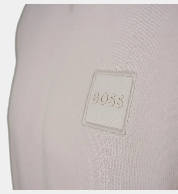 Hugo Boss Relaxed-Fit Sweatshirt Mens Light Pastel Grey