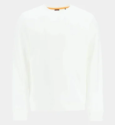 Hugo Boss Relaxed-Fit Sweatshirt Mens White