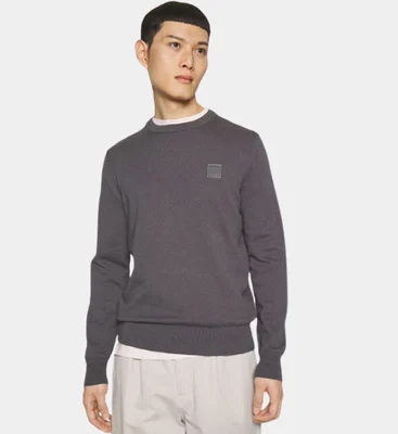 Hugo Boss Crew Neck Sweater Mens Dark Grey