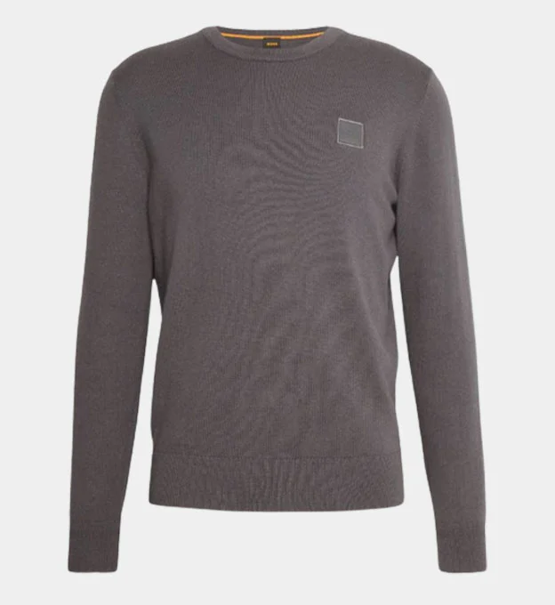 Hugo Boss Crew Neck Sweater Mens Dark Grey