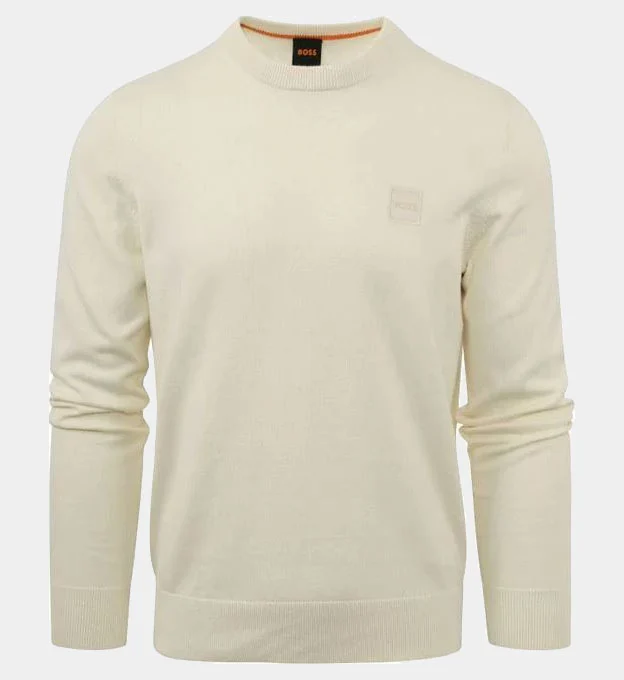 Hugo Boss Crew Neck Sweater Mens Light Beige