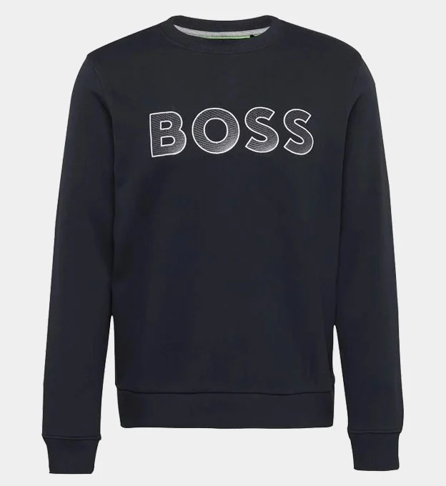 Hugo Boss Classic Crewneck Sweatshirt Mens Dark Blue