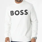 Hugo Boss Relaxed-Fit Sweatshirt Mens Natural