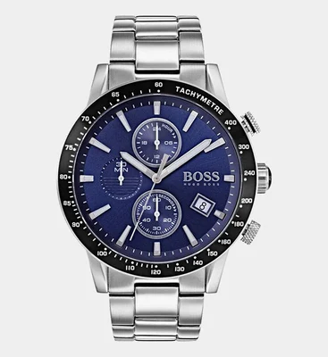 Hugo Boss Watch Mens Silver Black