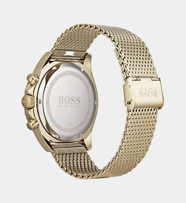 Hugo Boss Watch Mens Gold