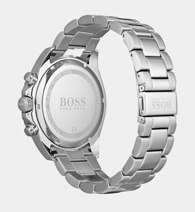 Hugo Boss Watch Mens Silver Blue