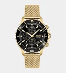 Hugo Boss Watch Mens Black Gold