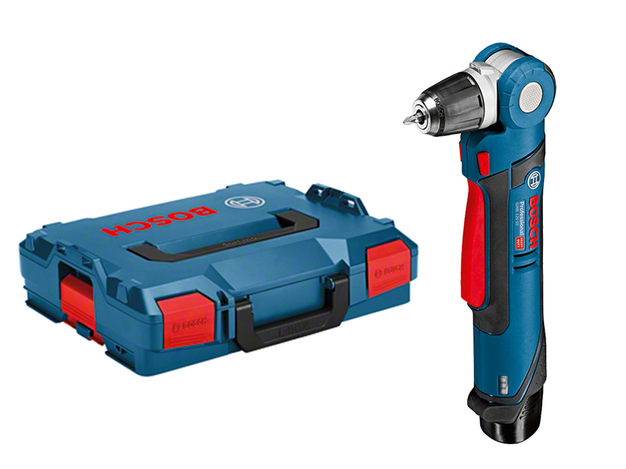 Bosch GWB12VLI 12v Angle Drill Driver L Boxx 2 x 2.0Ah Li ion