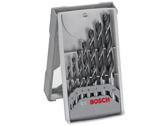 Bosch 2607017034 7 Piece Brad Point Wood Drill Bit Set