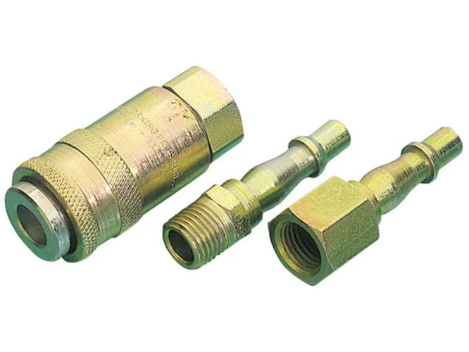 Draper ACK2 (3.8) 3 Piece Air Line Coupling Set 1/4 BSP