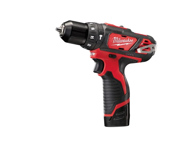 Milwaukee M12BPD-202C 12v Compact Combi Hammer Drill 2 x 2.0ah