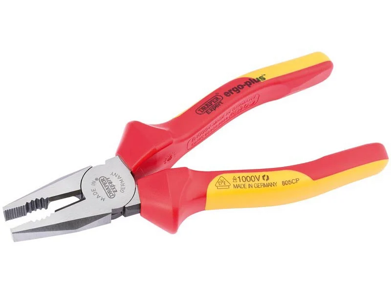 Draper 805CP180 Expert 180mm Ergo Plus Fully Insulated VDE Combination Pliers