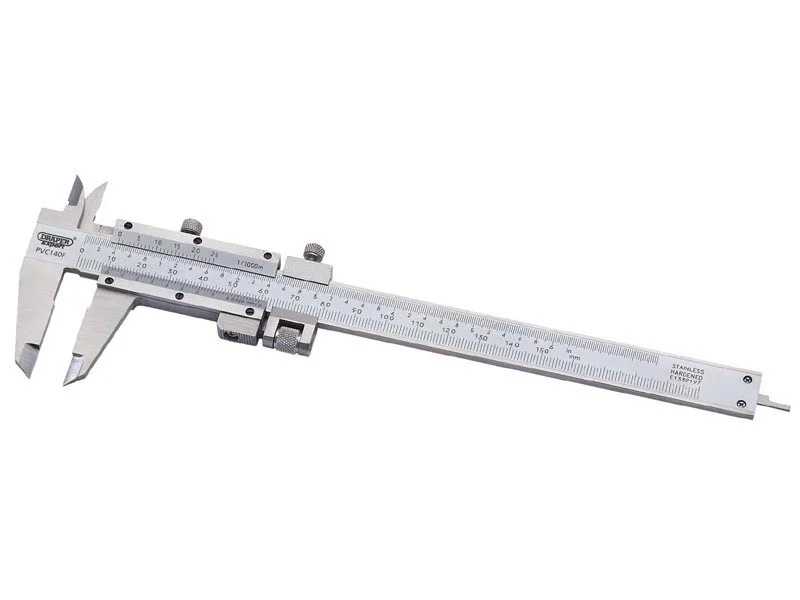 Draper PVC140F Expert 0 - 140mm Vernier Caliper with Fine Adjustment