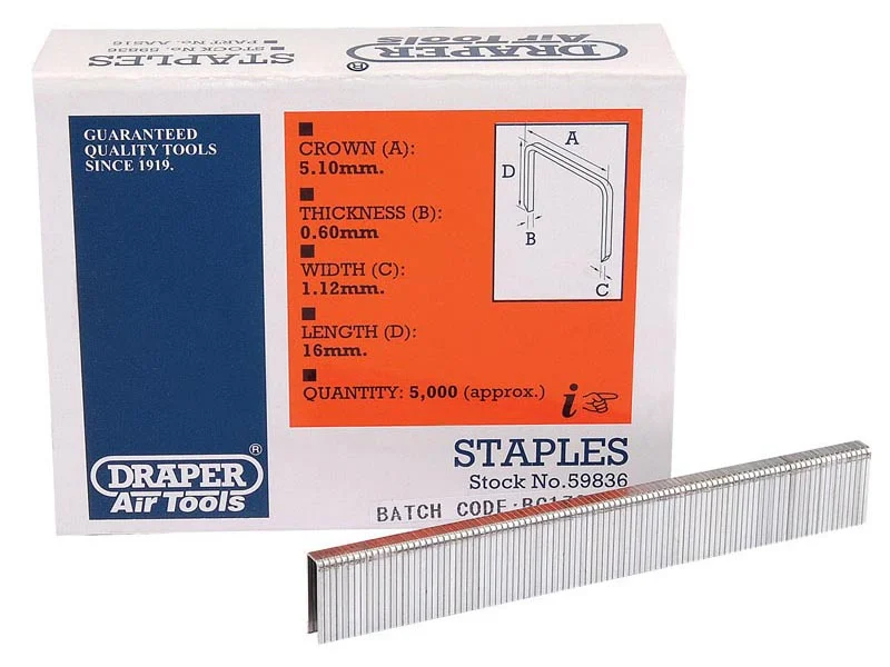 DRAPER 59831 45mm Brad Nails (5000)