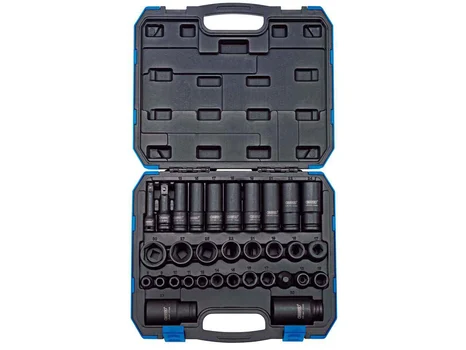 Draper 409/32/MM 3/8in and 1/2in Sq Dr Impact Socket Set 32pc
