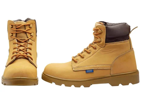 Draper NUBSB Nubuck Style Honey Safety Boots Various Sizes Honey