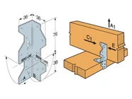 Simpson Strongtie 25675 A35 Multi Framing Anchor x 1