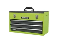 Sealey AP9243BBHV Tool Chest 3 Drawer Portable with Ball Bearing Runners - Hi-Vis Green