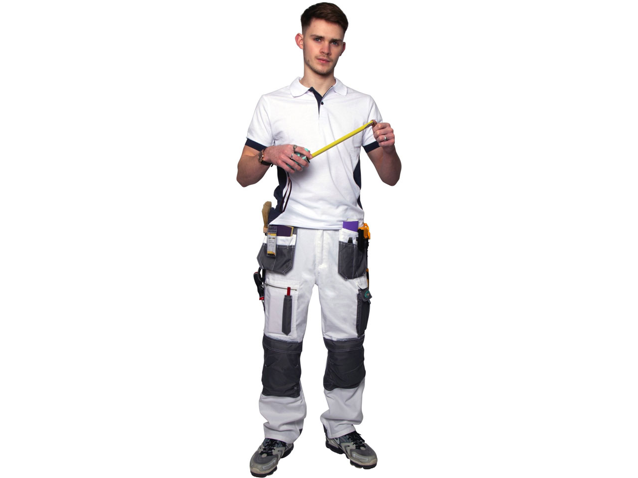 Amazon.com: Portwest S817 Elasticated Painters Workwear Protection Pants  White, Medium : Tools & Home Improvement
