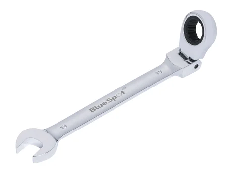 BlueSpot Tools B/S5107 180° Flexible Head Ratchet Spanner 13mm