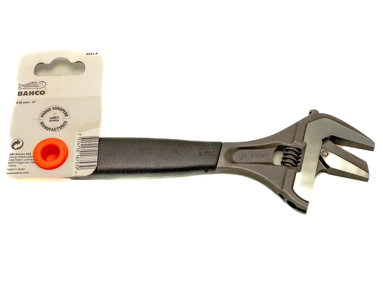 Bahco 9031P Adjustable Spanner 9031 Large jaw opening and reversible jaw