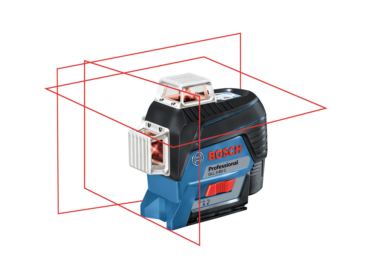 Bosch Bosch GLL 3 80 C BM 1 set 12v 2.0Ah Li ion Cross Line