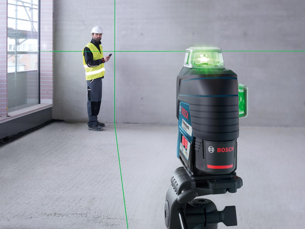 Bosch Bosch GLL380CG 12v 1x2.0Ah Li ion Multi Line Green Laser BM1