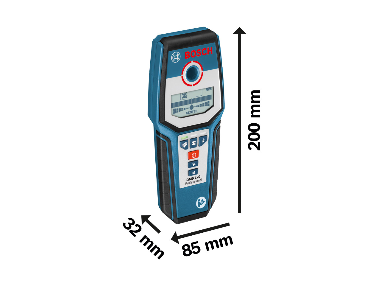 Bosch Bosch GMS120 9v Multi Material Cable Detector Wood Metal