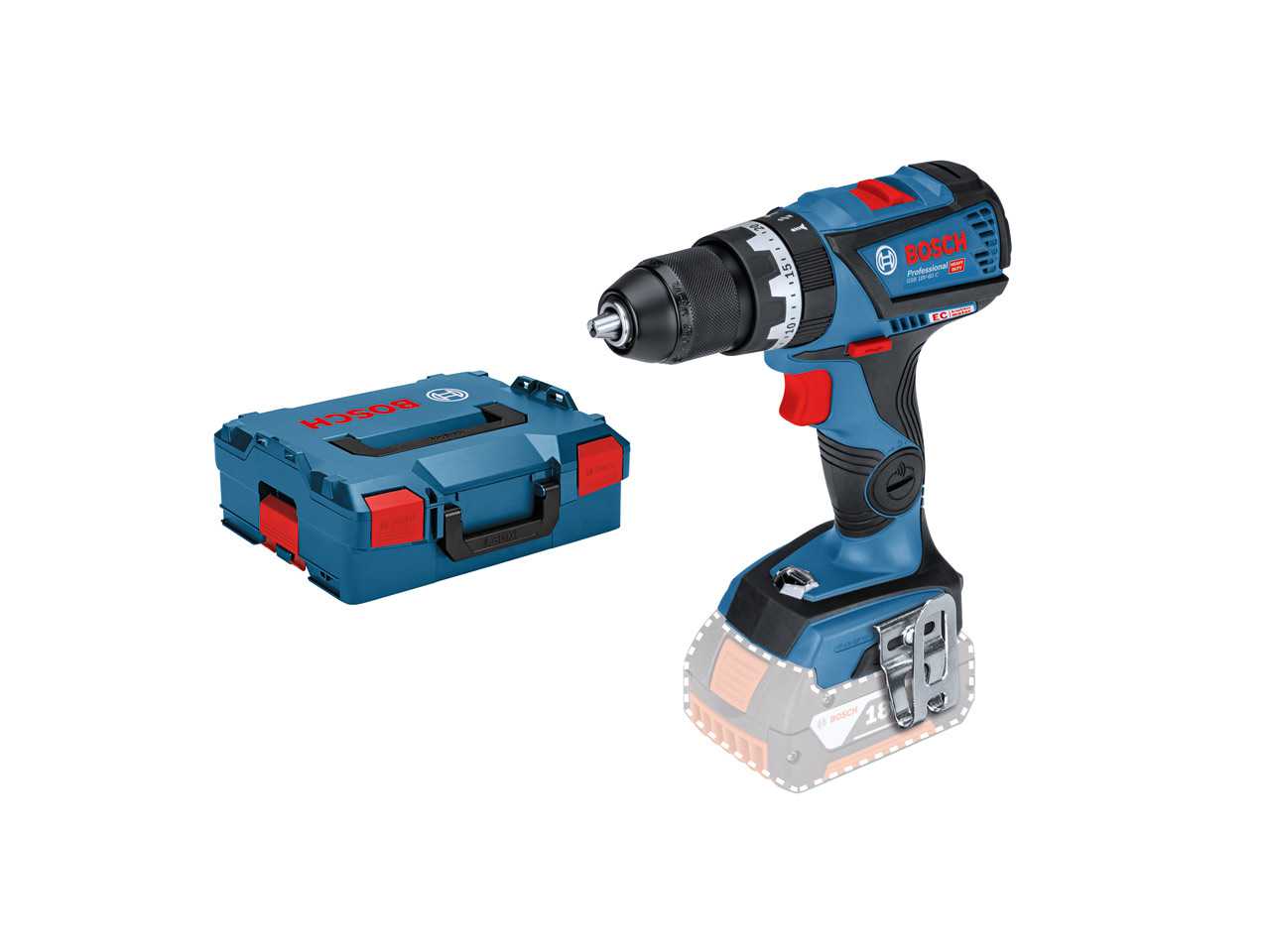 Bosch GSB18V60C 18v Cordless Brushless Combi Drill Body Only in L Boxx