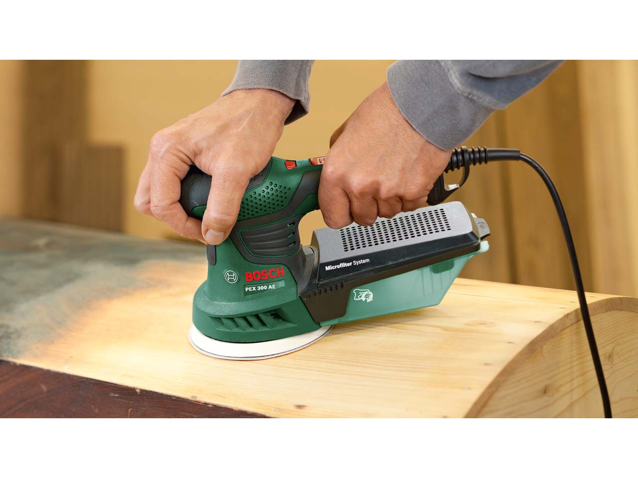 Bosch sander on sale microfilter system