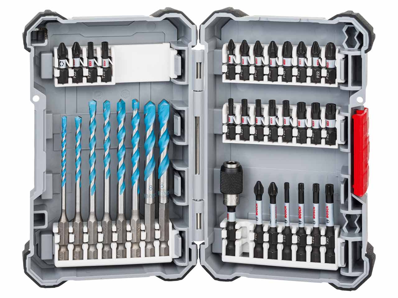 Impact screwdriver clearance bit set