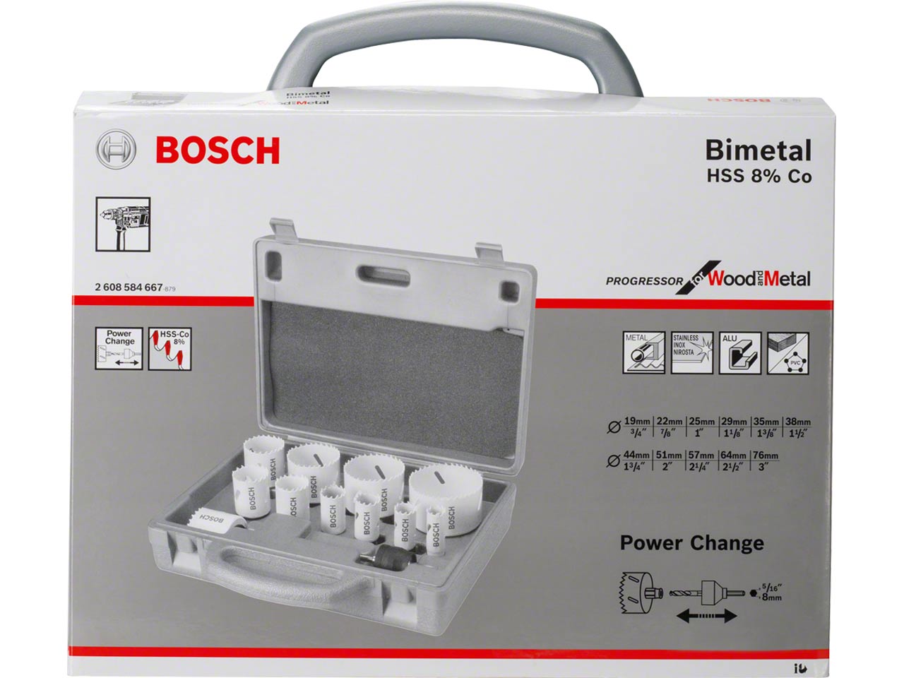 Bosch Bosch 2608584667 14pc Progressor Holesaw Set | ffx