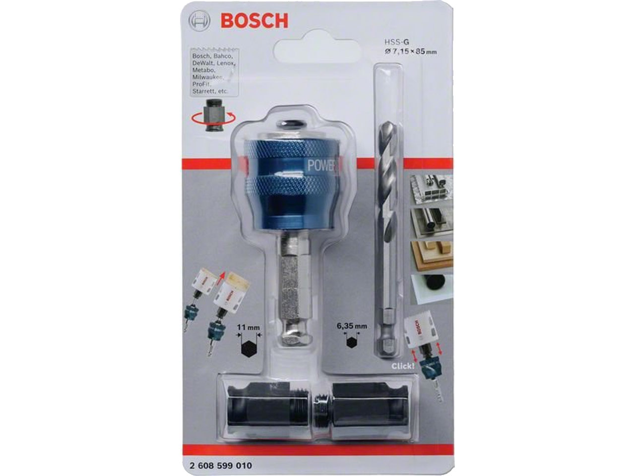 Bosch Bosch 2608599010 Universal Power Change Plus Holesaw Arbor | ffx