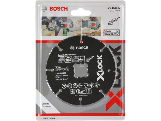 Bosch 2608619283 X-LOCK 115mm Carbide Multi Wheel