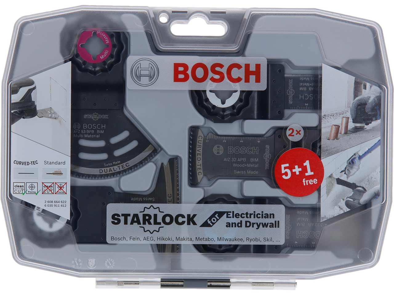 Bosch 2608664622 Starlock Electrician/Drywall Multi Tool Saw 