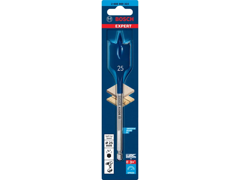 Bosch 2608900322 25 x 152mm SelfCut Speed Spade Drill Bit