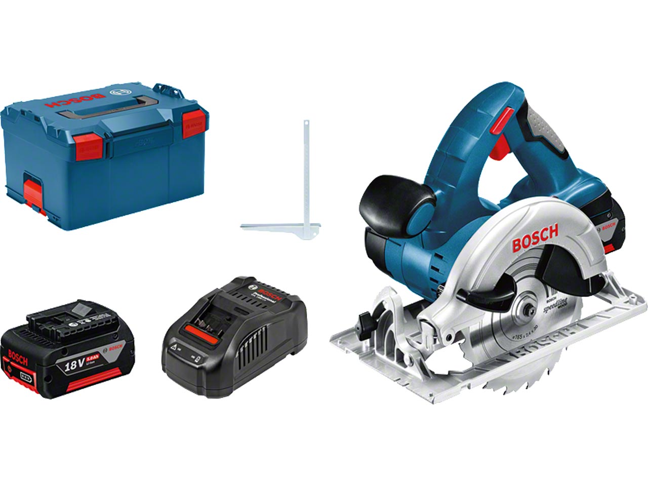 Bosch GKS18VLI 18v 2x5Ah Li ion Cordless Circular Saw Kit