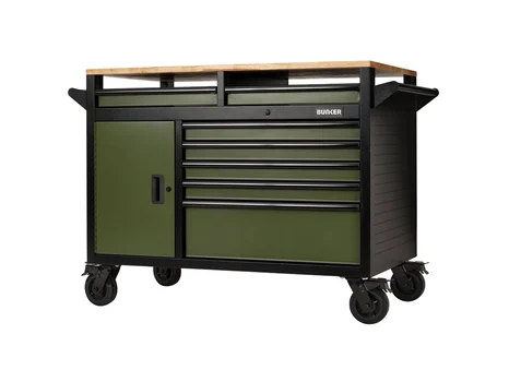 BUNKER B100-48MTGR 14 Drawer 1430mm Green Multi-Functional Tool Cabinet