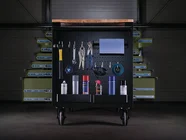 BUNKER B100-48MTGR 14 Drawer 1430mm Green Multi-Functional Tool Cabinet