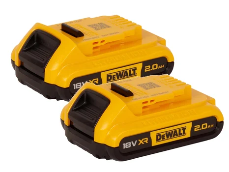 DEWALT DCB183X2 18V 2Ah XR Li-Ion Battery Twin Pack