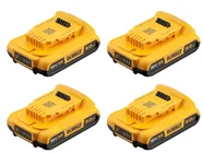 DEWALT DCB183/4 18V 2Ah XR Li-Ion Battery 4 Pack