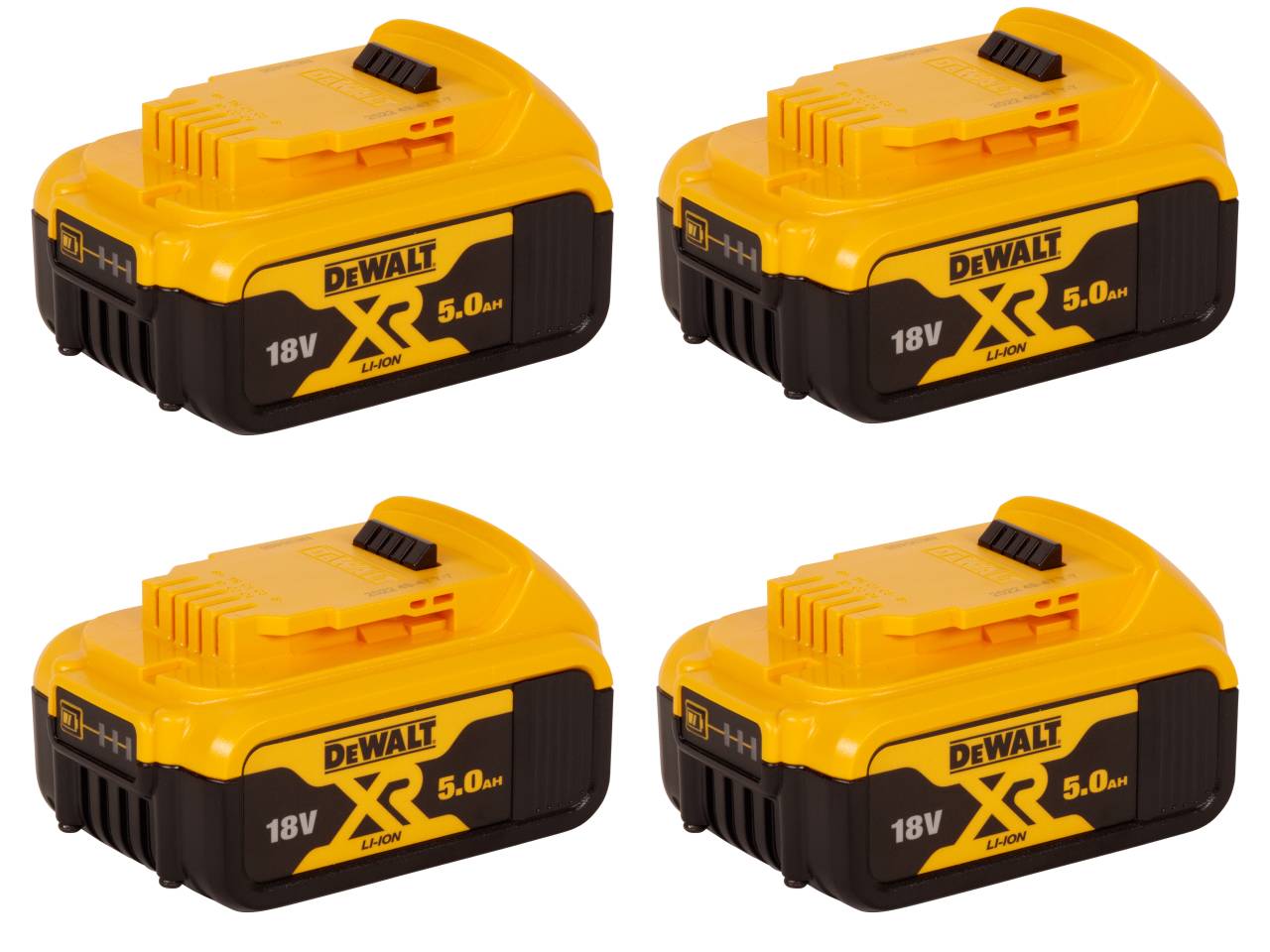 DeWalt DCB184X2 18V 5Ah XR Li Ion Batteries Twinpack