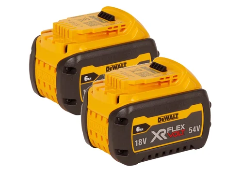 DEWALT DCB546x2 18/54V 6Ah XR Li-Ion FLEXVOLT Battery Twin Pack