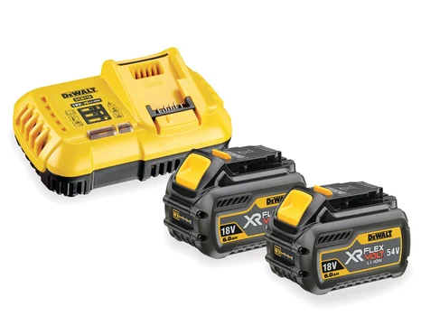 DEWALT DCB546XDCB118 18/54V 6Ah FLEXVOLT Battery Twin Pack & Charger