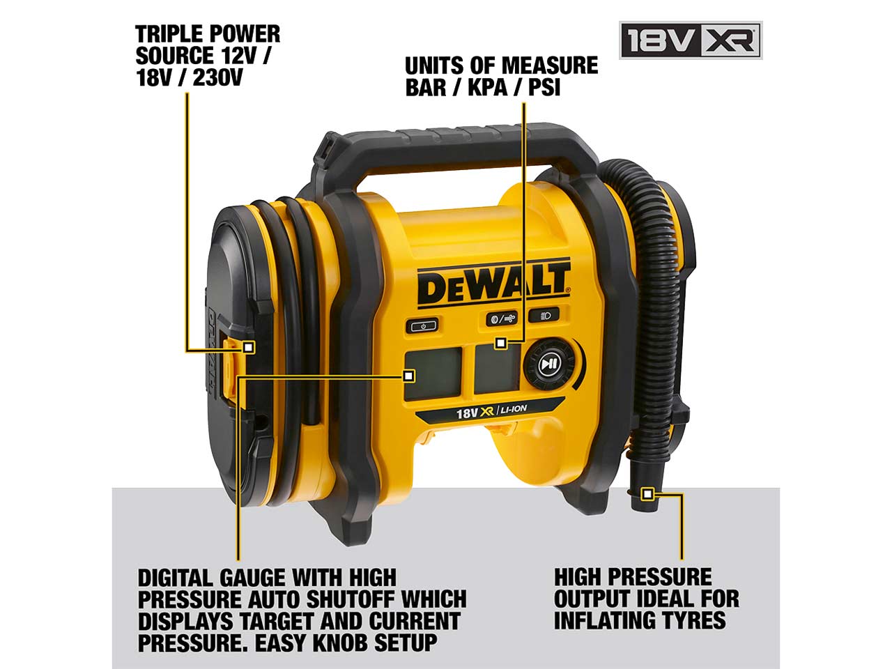 Dewalt 2024 12v inflator