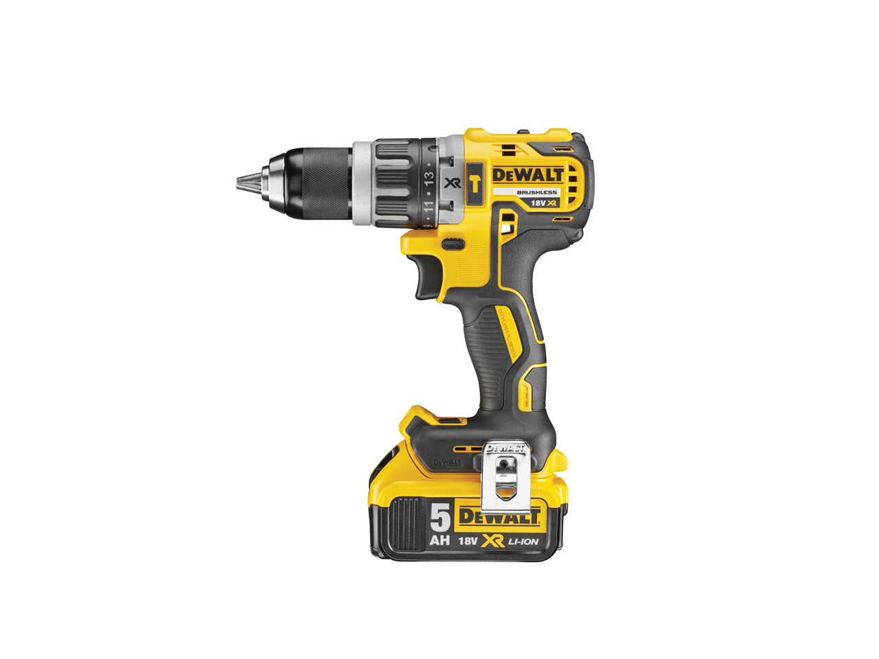 DeWalt DCD796P2 18v 2x5.0Ah Li Ion XR Brushless Combi Drill Kit