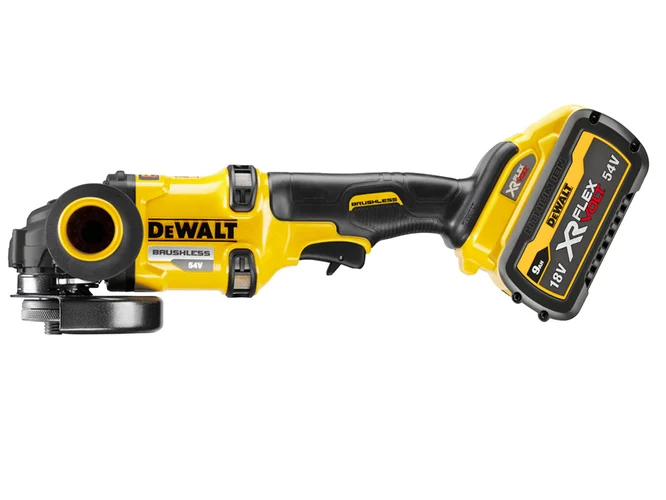 DeWalt DCG418X2-GB 54V 2x9.0Ah 125mm FlexVolt XR Angle Grinder Kit