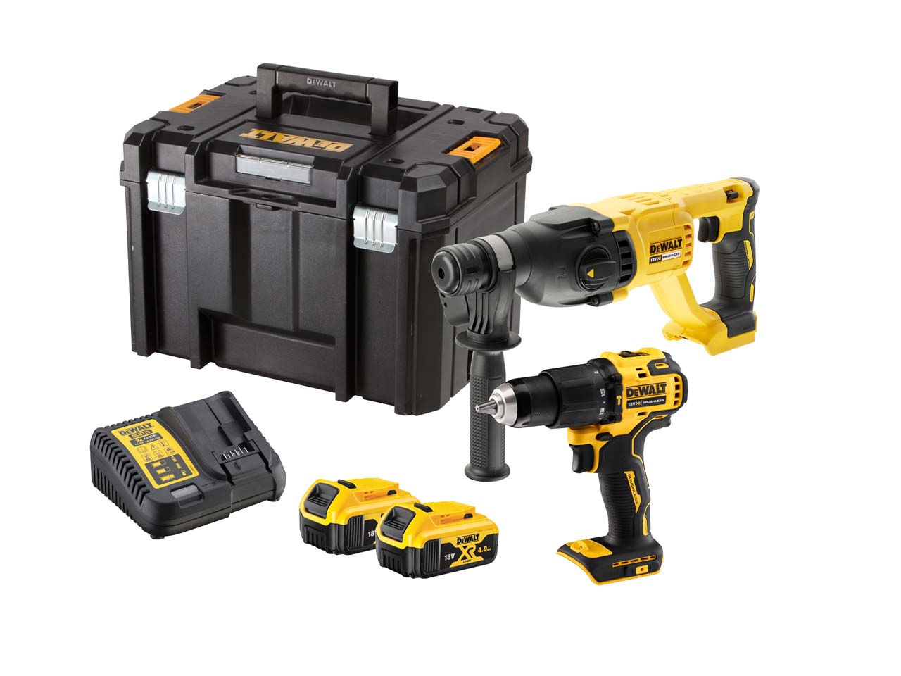 Dewalt 18v xr brushless deals twin pack